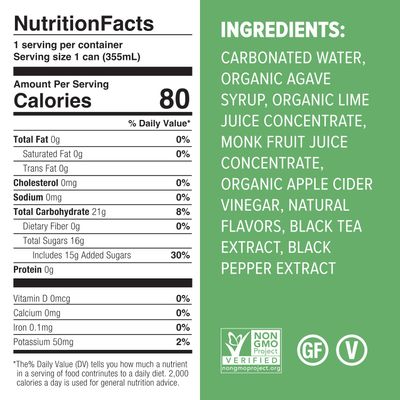 Mocktail Club Havana Twist Non-Alcoholic Sparkling Craft Cocktail - 4x12 Oz Cans 80 Calories, Non-GMO, No Artificial Ingredients, Gluten Free, Vegan Lime, Cucumber, Mint Shrub, Cardamom