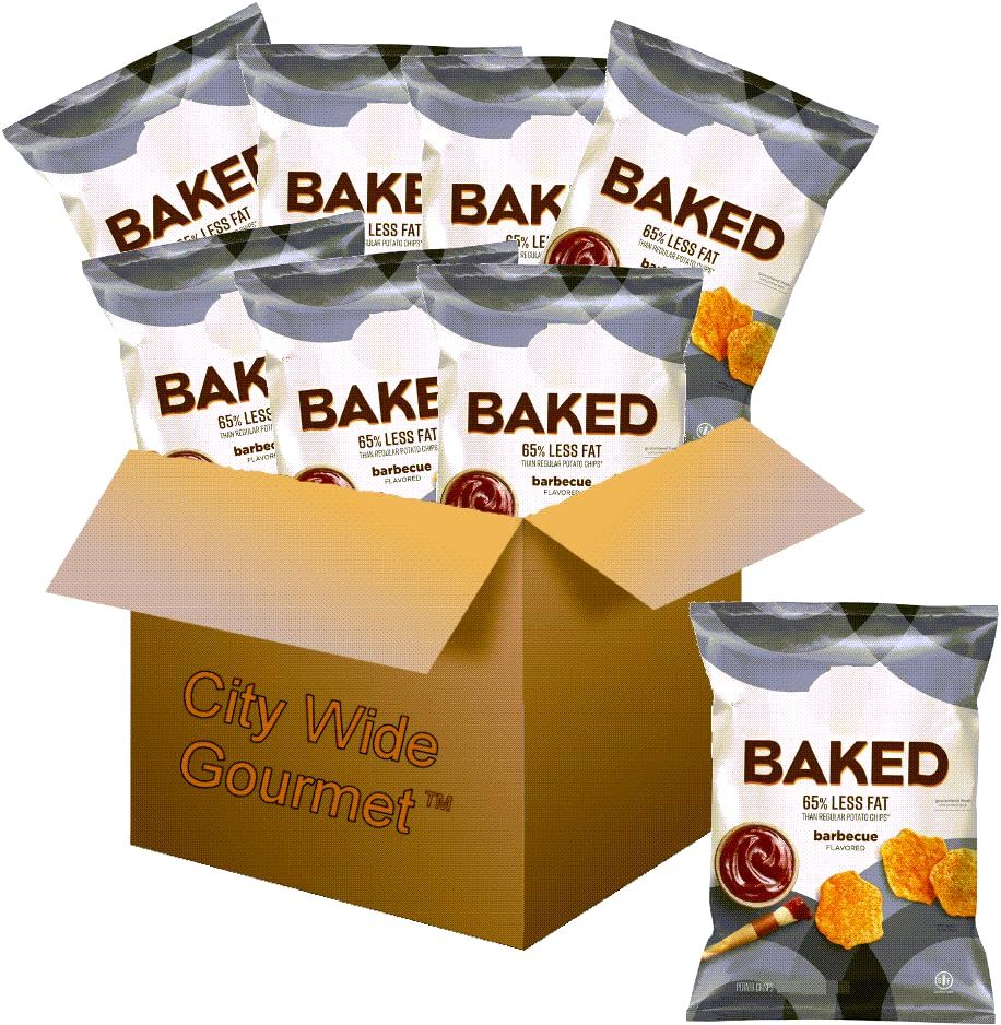 Baked Lays Barbecue Potato Crisps, 1.125 ounce (Pack of 8)