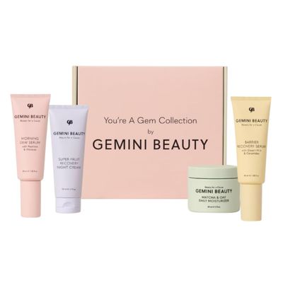 Gemini Beauty Skin Care Set, You re A Gem Collection, Skin Care Kit, Skincare Kits, Serum and Moisturizers 4pc, Skin Care Sets Kits, Skin Care Gift Set, 4 pc set