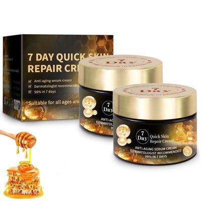 GHENGUA 2PCS 7-Day Rapid Skin Repair Cream,Bee Venom Skin R-epair Cream, 7-Day Multi-Functional Skin Care Cream, Suitable For all Skin Types