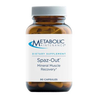 Metabolic Maintenance Spaz-Out - Electrolyte Mineral Complex for Workout, Preworkout Muscle Recovery Supplement - Magnesium, Potassium, Zinc, Boron Chromium (90 Capsules)