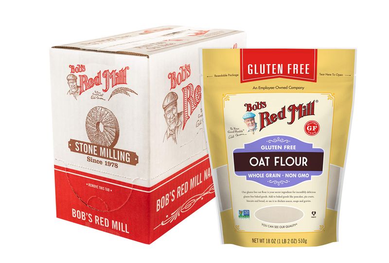 Bob&#39;s Red Mill Oat Flour, Gluten Free, 18 Ounces (Pack Of 4)