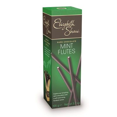 Elizabeth Shaw Dark Chocolate Mint Flutes (105g) by Groceries