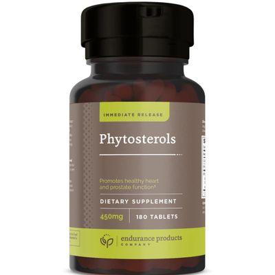 Endurance Products, Phytosterols, Immediate Release, Plant Sterols Supplement for Lowering Cholesterol, Beta Sitosterol Supplement, 450mg, 180 Tablets