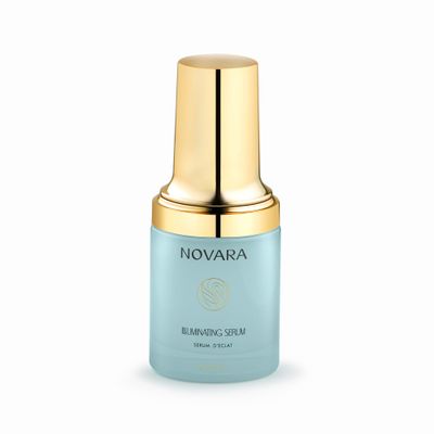 Novara Illuminating Serum Triple Hyaluronic Acid Korean Skincare Targets Fine Lines Wrinkles Hydrating Plumping Moisture Boosting Doctor Recommended 1 Oz