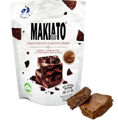 Makiato Chocolate Macchiato Cocoa Nougat Crisp Delicious Nougats Snack, (16 Count, 5.29 Oz)