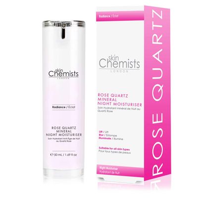 skinChemists London Rose Quartz Mineral Night Moisturizer, 1.69 Ounce