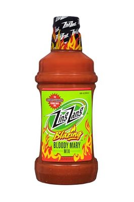 Zing Zang Blazing Bloody Mary Mix, Non-Alcoholic Cocktail Mixer, 1.75L (59.17 Fl Oz), Pack of 1