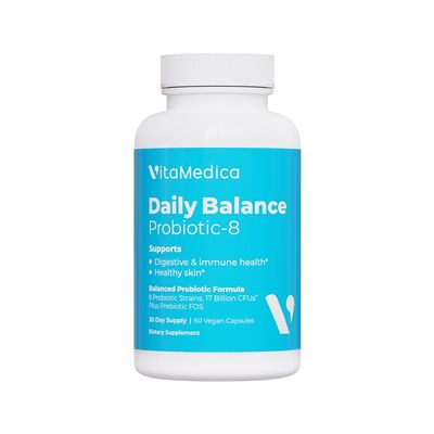 VitaMedica Daily Balance Probiotic-8 Probiotic Supplement 16 Billion CFUs Gut Health Digestive, Skin, Immune Support Constipation, Diarrhea, Gas Bloating Relief Vegan 60 Count