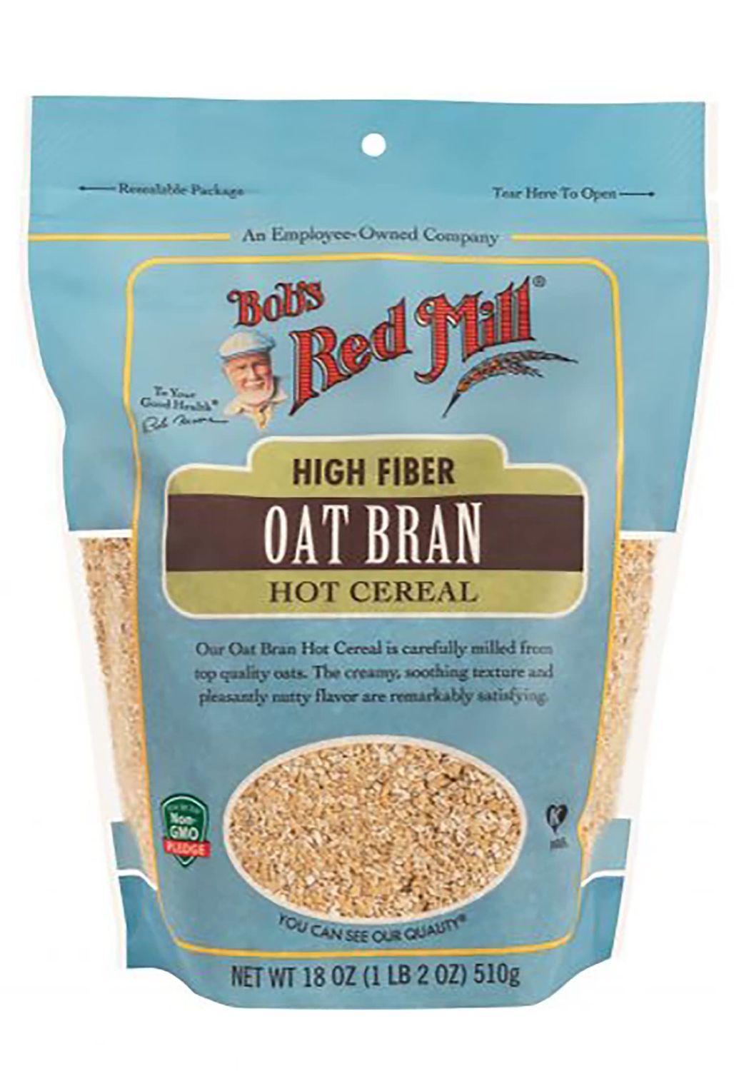 One 18 oz Bob&#39;s Red Mill Oat Bran Cereal
