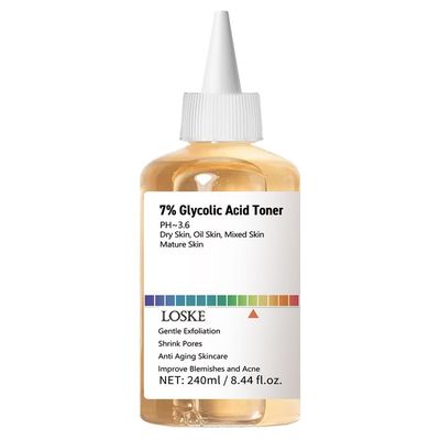 7 Glycolic Acid Toner, Exfoliating Hydrating Facial Toner for Smooth Skin, Gentle pH-Balanced Formula for Pore Minimizing, and Uneven Skin Tone