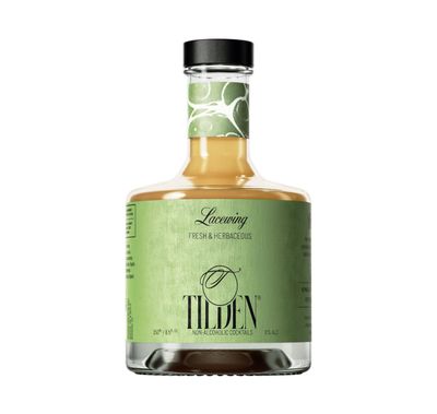 Tilden Lacewing, Non-Alcoholic Cocktail, Vegan and No Sugar Added, Cucumber, Basil, Lychee, and Juniper, 250ml