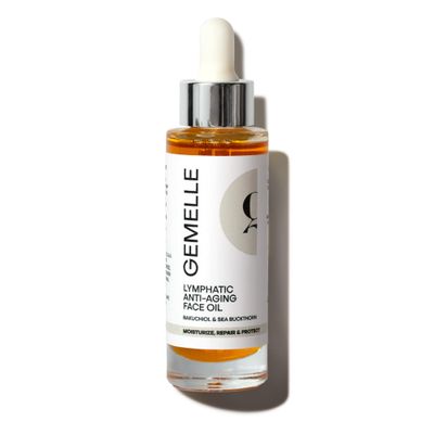GEMELLE Lymphatic Anti-Aging Face Oil 6x Award Winner Packed with Vitamins C,E A Moisturize, Repair Protect Bakuchiol, Sea Buckthorn More! Paraben-Free, Natural Skin Care 30ml
