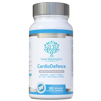 CardioDefence - 90 Capsules - a precise balance of CoQ10, D-Ribose, Acetyl L-Carnitine, B Vitamins and MCT to contribute to the normal function of the heart and reduce tiredness and fatigue