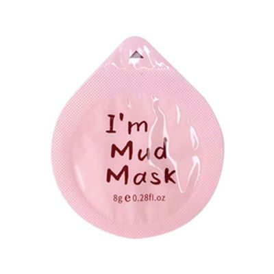 NURINA Pink Rose Clay Masks for Face Hydrating Anti-Aging Face Masks - Single Use Mud Mask - 20pcsBucket (ROSE PINK MUD MASK)