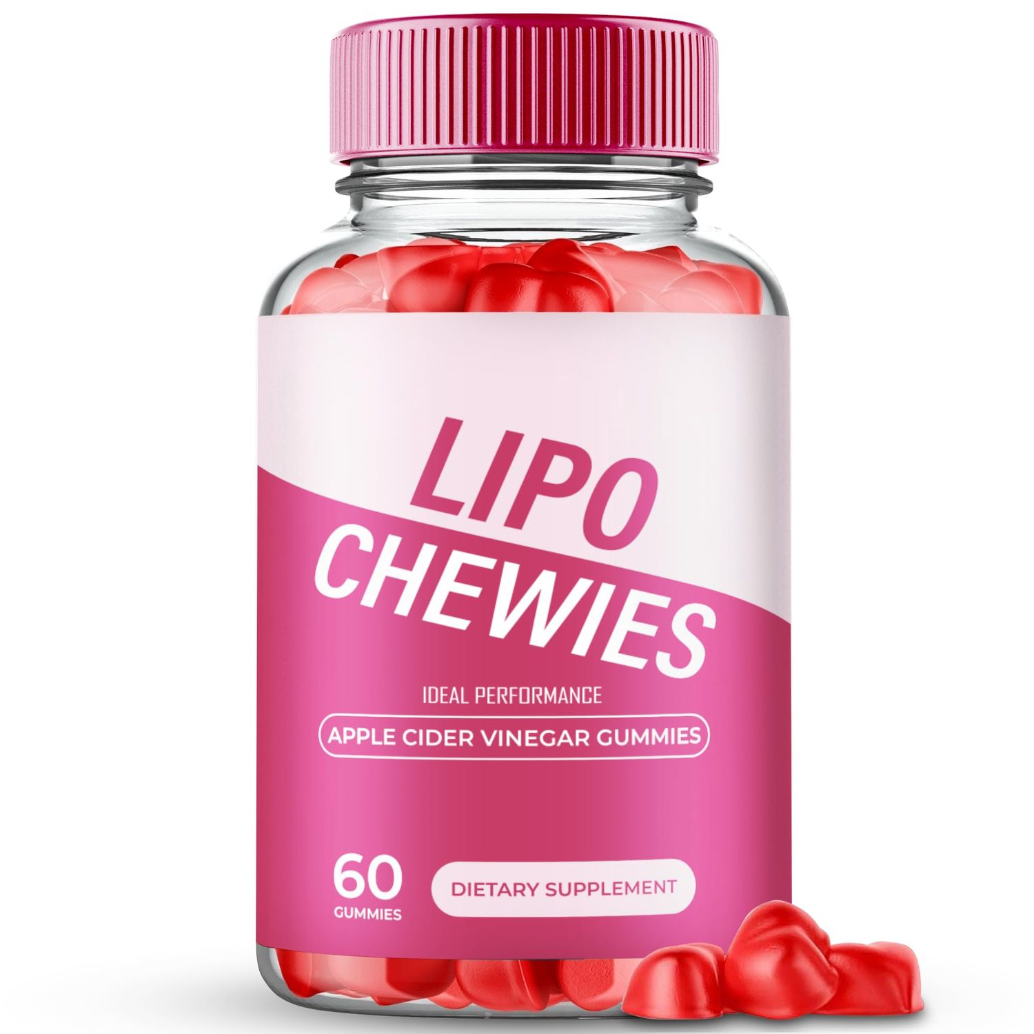 Lipo Chewies Gummies - Advanced Formula Supplement Support, 60 Gummies for 1 Month