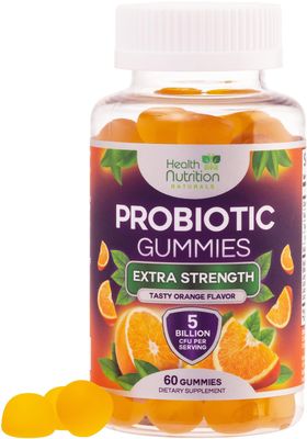 Probiotic Gummies for Digestive Health - Daily Probiotics for Women Men Gummy, 5 Billion CFU Probiotics Supplement, Probiotic Strains Supports Immune, Vaginal, Gut Health, Non-GMO - 60 Gummies