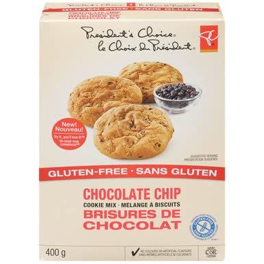 Presidents Choice Gluten-Free Chocolate Chip Cookie Mix 400g14.1 oz Imported from Canada