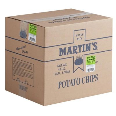 Martin&#39;sPotato Chips 3 lb. Economy Sized Box- Sour Cream and Onion