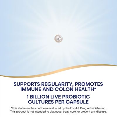 Nature's Way Adults 50 Probiotic Pearls, Supports Regularity, Immune and Colon Health, 1 Billion Cultures, No Refrigeration Required, 30 Softgels (Packaging May Vary)