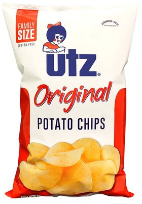 Utz Potato Chips, Regular, Regular, 9.5 oz Bag