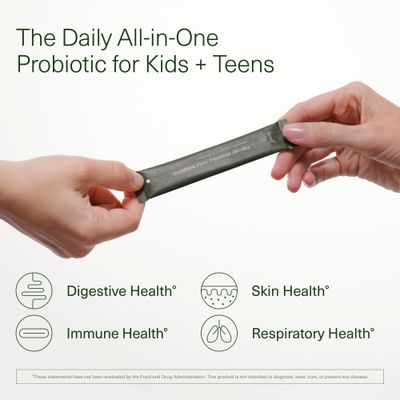 Seed PDS-08 Pediatric Daily Synbiotic - Fiber-Based Prebiotic Probiotic for Kids - Digestive Health, Regularity, Constipation Relief - Ages 3-17 - Vegan and Shelf-Stable - 30 Sachets (30-Day Supply)