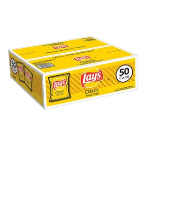 Lay&#39;s Classic Potato Chips (1 oz. bags, 50 ct.) (pack of 2)