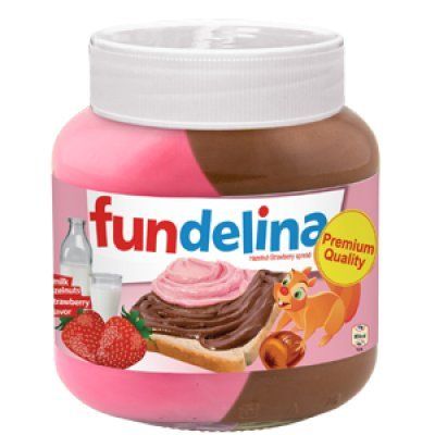 Fundelina All Natural Original Greece Hazelnut Fruit Spreads (Chocolate Hazelnut Strawberry)