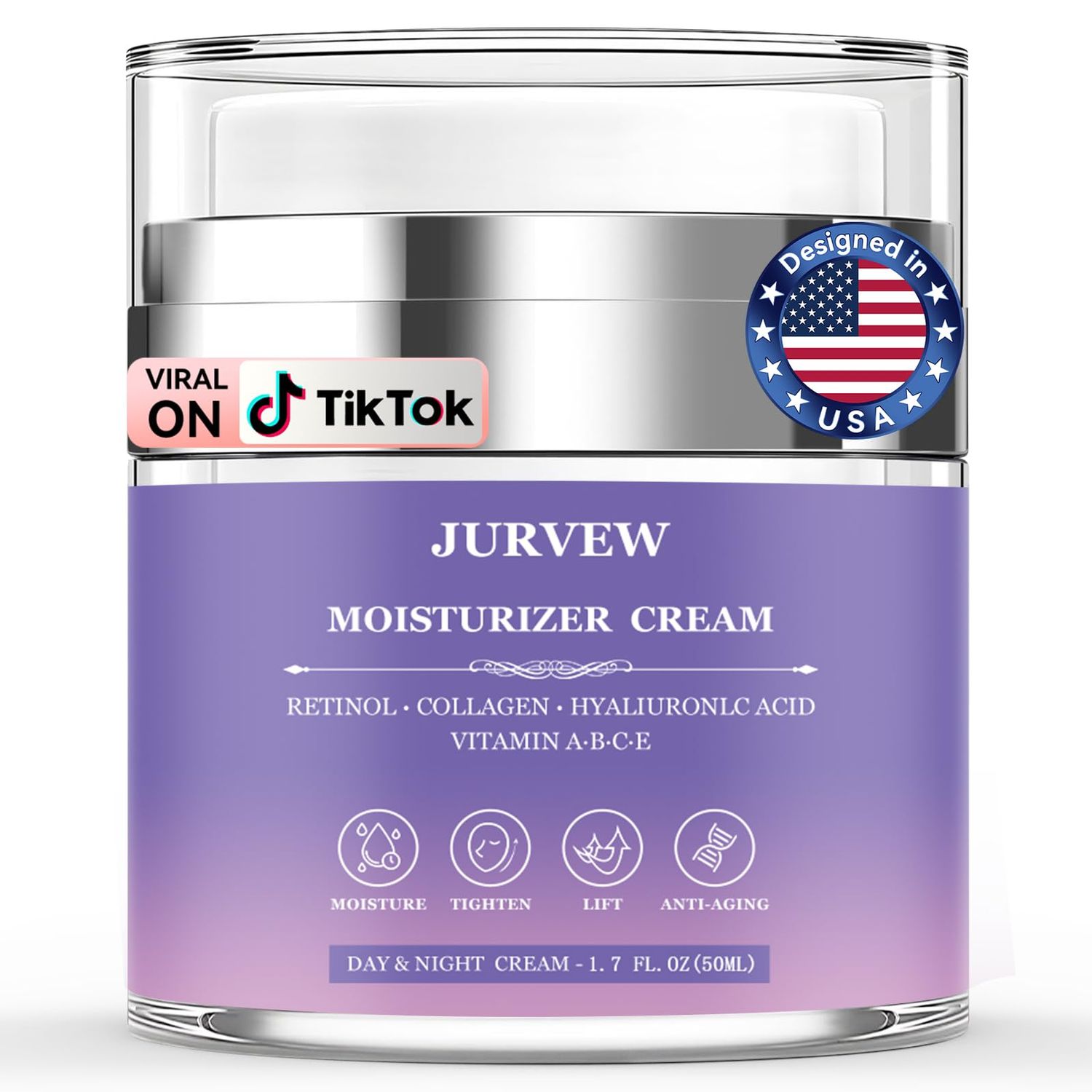 Face Moisturizer Retinol Cream, Neck Collagen Cream for Tightening Skin, Anti Aging Day Night Deep Facial Moisturizer for Women Men, Tighten and Lift Wrinkle