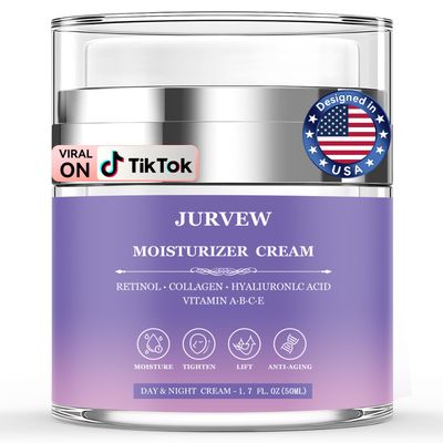 Face Moisturizer Retinol Cream, Neck Collagen Cream for Tightening Skin, Anti Aging Day Night Deep Facial Moisturizer for Women Men, Tighten and Lift Wrinkle
