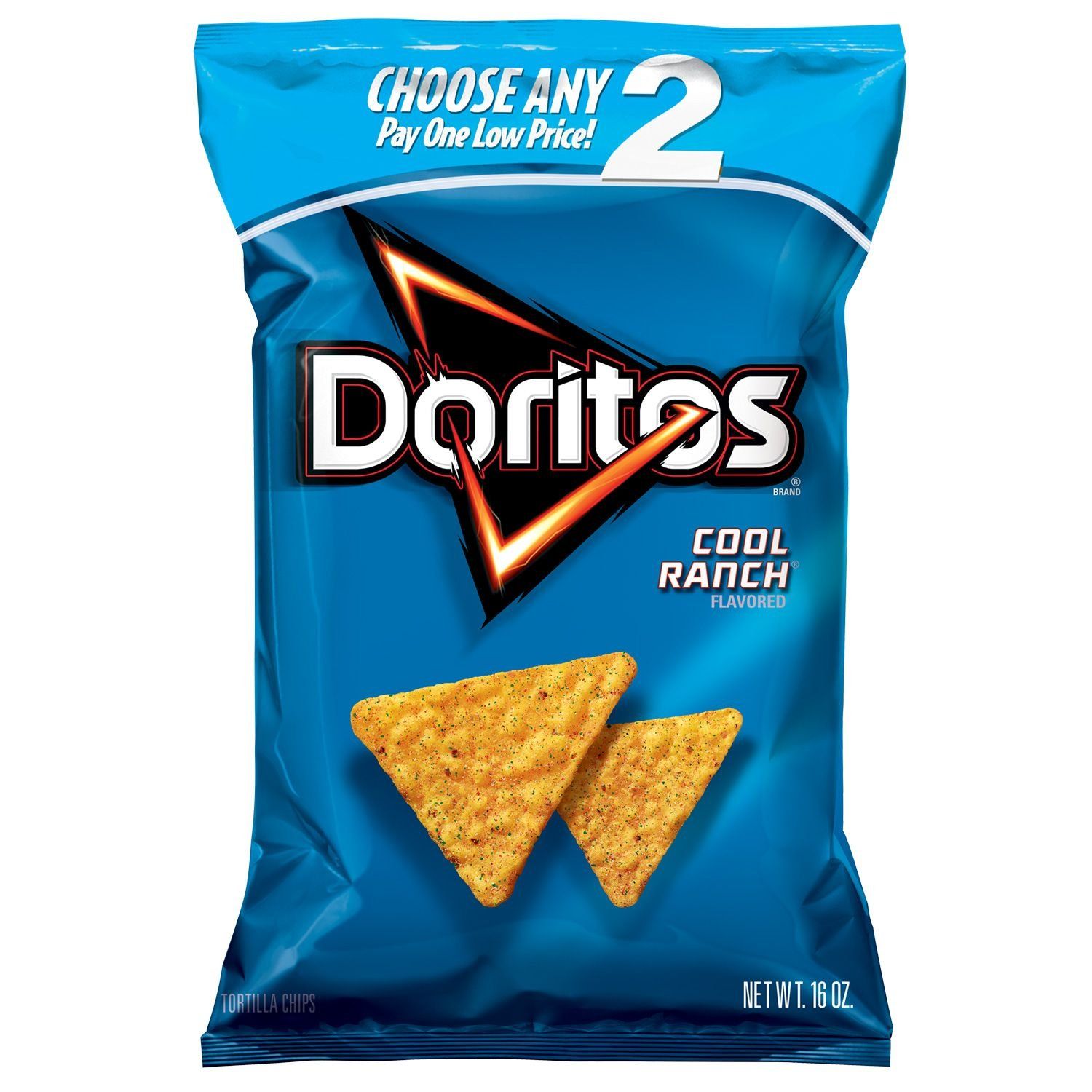 Doritos Tortilla Chips, Cool Ranch, 16-78 Ounce