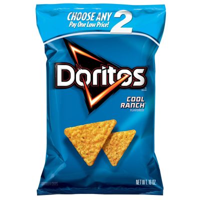 Doritos Tortilla Chips, Cool Ranch, 16-78 Ounce