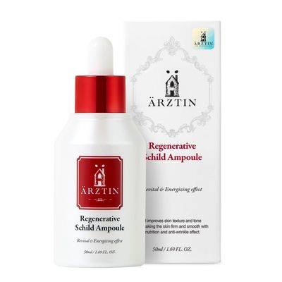 Regenerative Schild Ampoule, 1.69 fl oz Non-sticky, Soft Fast absolution, Anti-aging Facial Serum, Nutrition, Brightening, Elasticity, Soothing for Dry, Wrinkled, Oily Skin
