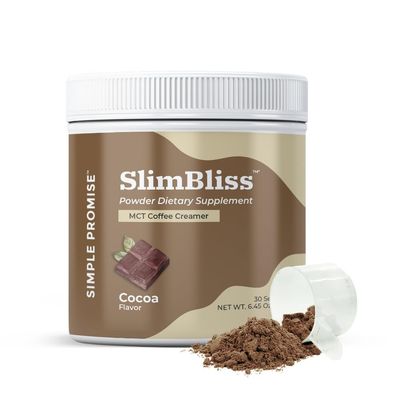 Simple Promise SlimBliss - Sugar Free Coffee Creamer with MCT Oil Powder - Supports Metabolism, Energy, and Digestion - MCT Powder for Coffee, Keto Coffee Creamer, Healthy Mocha Creamer - 30 Servings