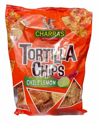 Charras Chips Tortilla Chili Lime, 12 oz