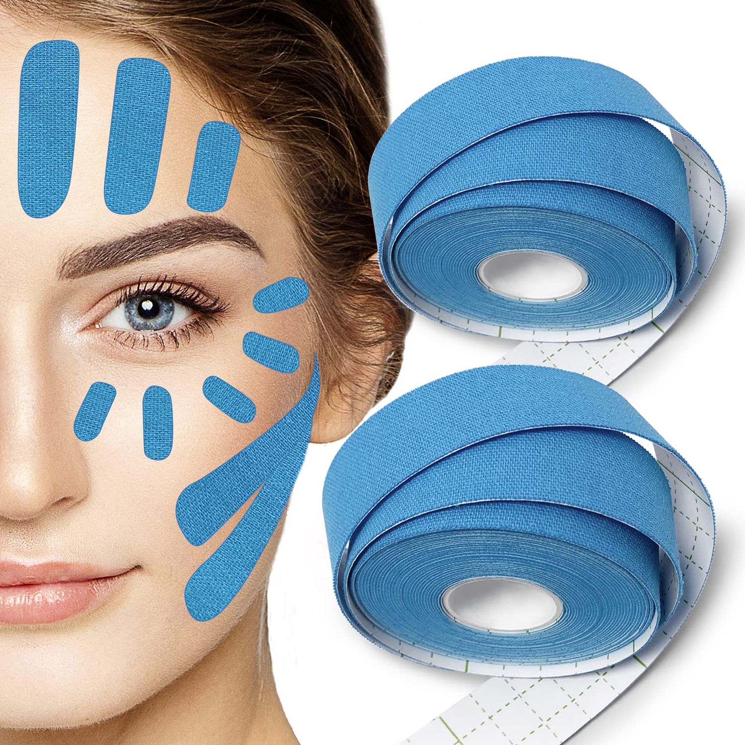 Forehead Wrinkle Patches - Facial Tape - Wrinkle Face Tape - Wrinkle Tape - V Line - Anti Aging Face Mask - Multifunctional High Elasticity Face Tape - Facelift Tapes - Chest Tape - 2.5CM1000CM