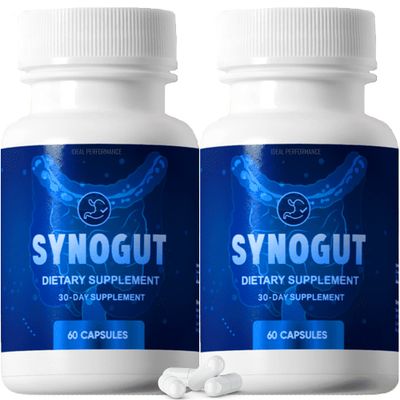 IDEAL PERFORMANCE Synogut Pills Dietary Supplement for Gut Health (2 Bottles)