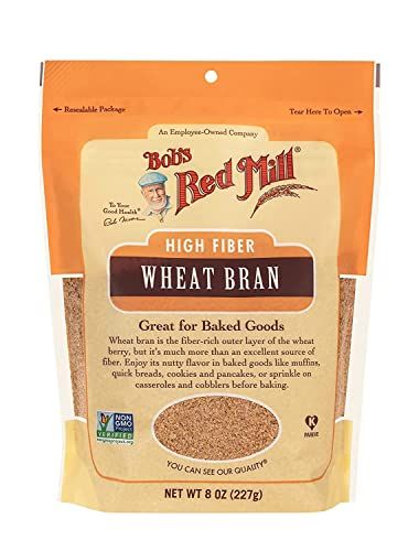 Bob&#39;s Red Mill Wheat Bran, 8oz (Pack of 1) - Non GMO, Vegan, Kosher