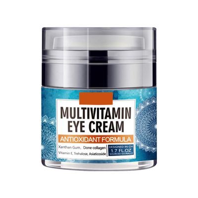 Grospe Eye Cream for Women, Multivitamin Eye Cream Under Eye Cream for Dark Circles Anti Aging and Wrinkle Deeply Moisturizing Reduces Bags Puffiness Face Tightening Eye Lift 1.7oz