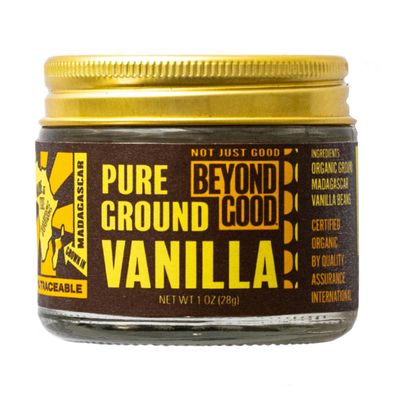 Organic Pure Ground Vanilla Powder Pure Madagascar Grade A Ground Vanilla Beans for Bakers, Chefs, Ice Cream Makers, and Home Cooks Beyond Good Vanilla