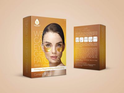Pursonic Wrinkle Care Eye Gel Patches with Collagen for Puffy Eyes, Dark Circles, Wrinkles - Hydrates and Rejuvenates Skin for Anti-Aging Effects