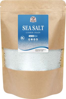 52USA Sea Salt, 2lb - 32oz (1 Pack), Coarse Grain, Salt Grinder Refill, Perfect Coarse Sea Salt For Cooking, All Natural Sea Salt