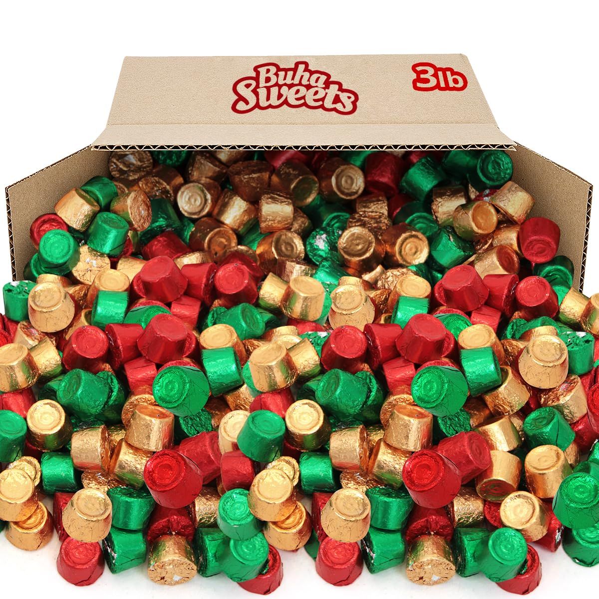 ROLO Candy Creamy Caramels Wrapped in Rich Chocolate, 3lb Pack of Christmas Candy Bulk, Delicious Christmas Rolos for Gifting, Perfect Christmas Chocolate Mix for Christmas Stocking Stuffers