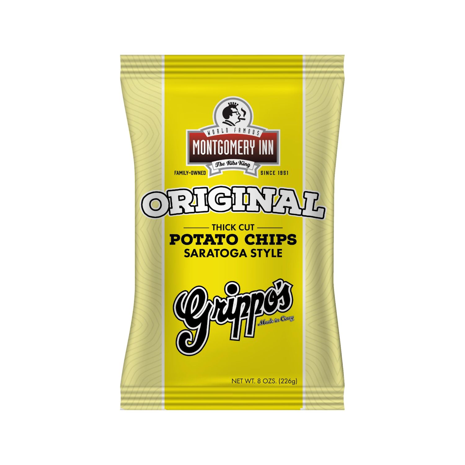 Grippo&#39;s Original Montgomery Inn Thick Cut Saratoga Style Potato Chips 8 oz