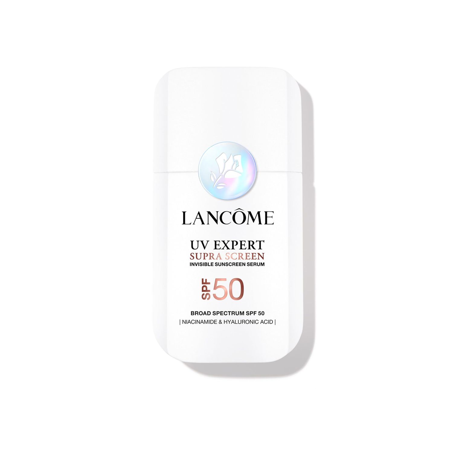 Lanc me Supra Screen Invisible Serum Sunscreen SPF 50 - Anti-Aging Correction Protection - For All Skin Types - 48 HR Hydration, Radiant Finish