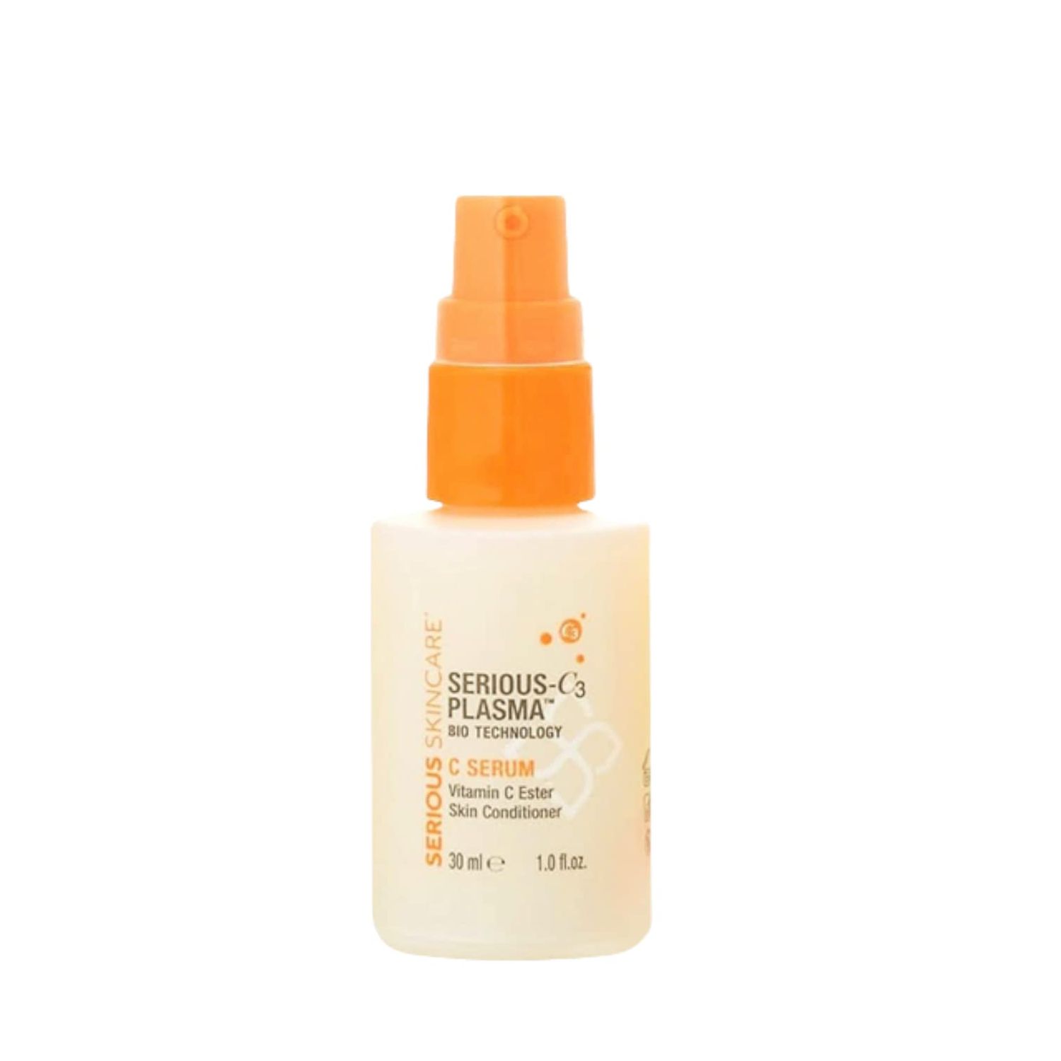 Serious Skincare Vitamin C Anti-Aging Facial Serum with Hydrolyzed Collagen - For Plump, Hydrated Skin - Brightening C3 Plasma Conditioner for Reducing Dark Spots, Fine Lines Wrinkles 1 Fl Oz