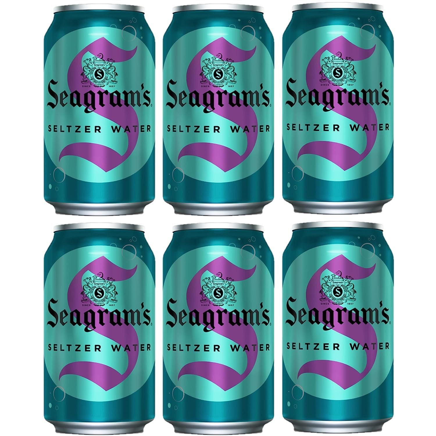 Your Online Store Inc Seltzer Water, 12 oz. Cans, Pack of 6