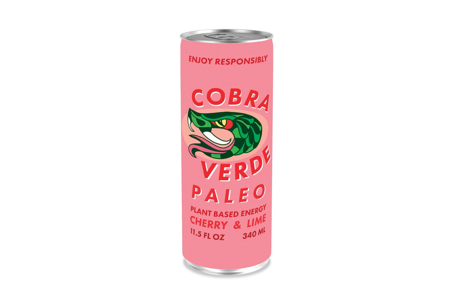 Paleo Verde Sparkling Green Coffee Lime Cherry Caffeinated Seltzer