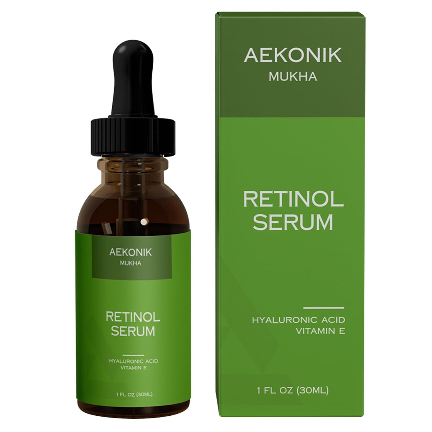 Retinol Serum for Skin Care - Anti-aging - Fades Fine Lines and Acne Scars - Enriched with Potent Retinol, Hyaluronic Acid, Vitamin E, Aloe Vera, Jojoba Oil and Green Tea Extracts - 30 ML