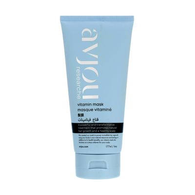 Avjou Researche Vitamin Mask - Promotes Natural Hair Growth, Vegan, Anti-Aging, Color Keratin Safe, Hydrates Strengthens with Redensyl, Designed for All Hair Types, 6 oz